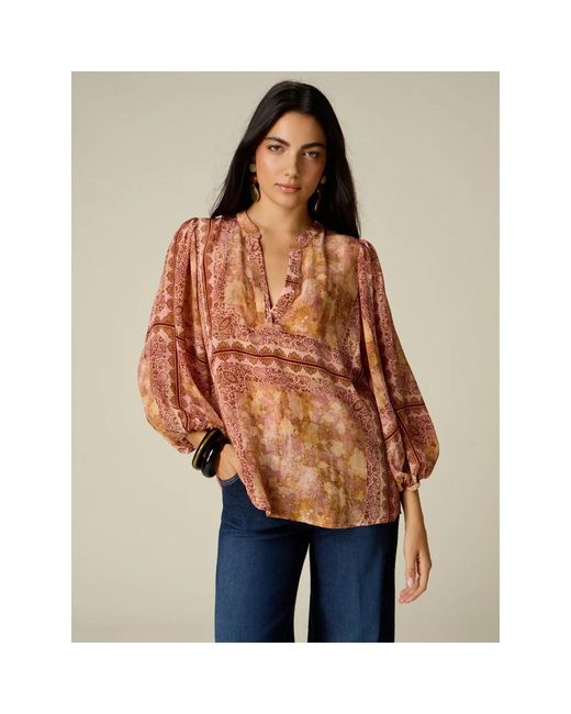 Blouses Oltre de color Orange