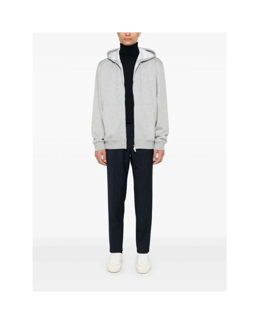 Brunello Cucinelli Gray Zip-Throughs for men