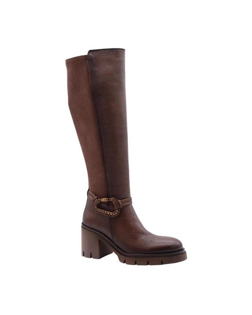 Hispanitas Brown Heeled Boots