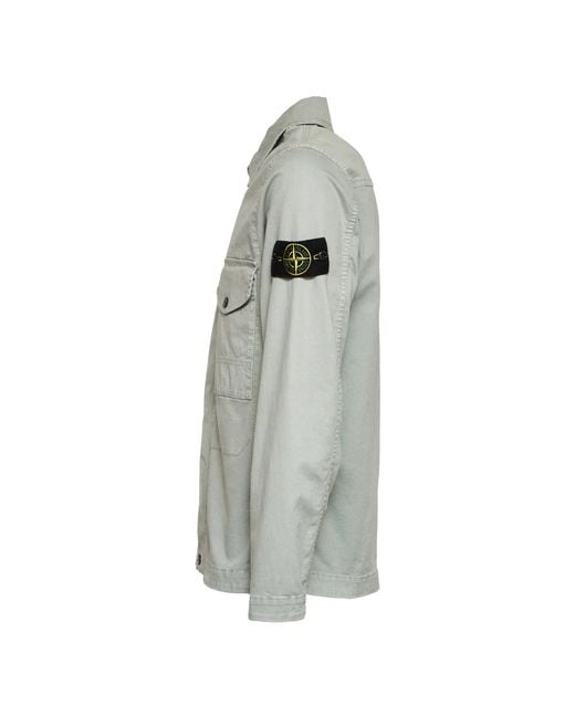 Stone Island Gray Light Jackets for men
