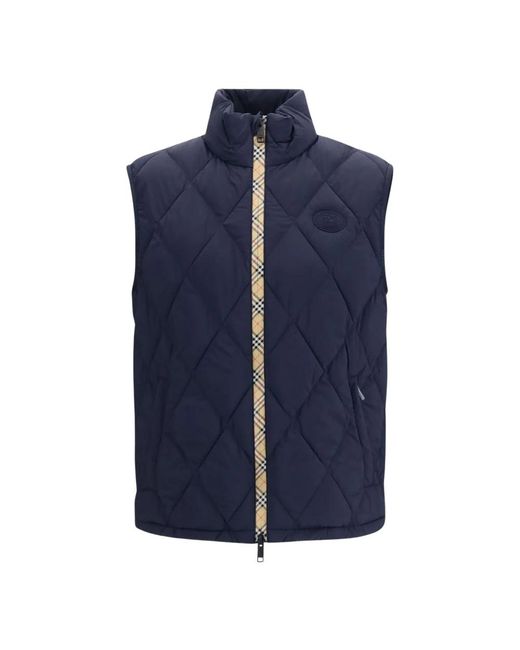 Burberry Blue Waistcoats for men