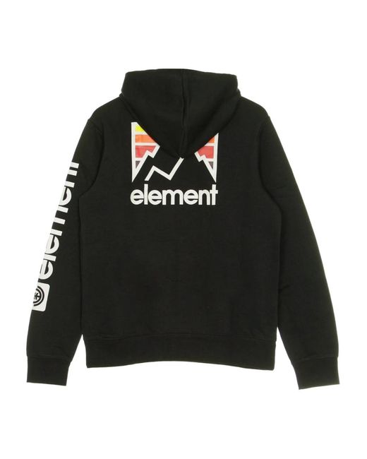 Element Hoodies & Sweatvesten ,Zwart ,Katoen Zwarte Joint Hood Sweatshirt in het Black voor heren
