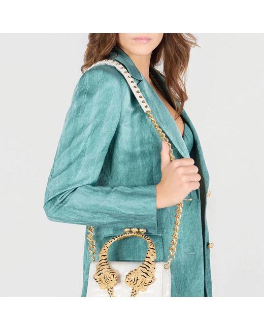 Roberto Cavalli Metallic Cross Body Bags