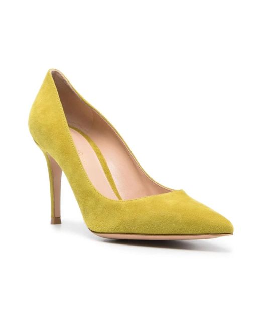 Gianvito Rossi Yellow 85 Pump