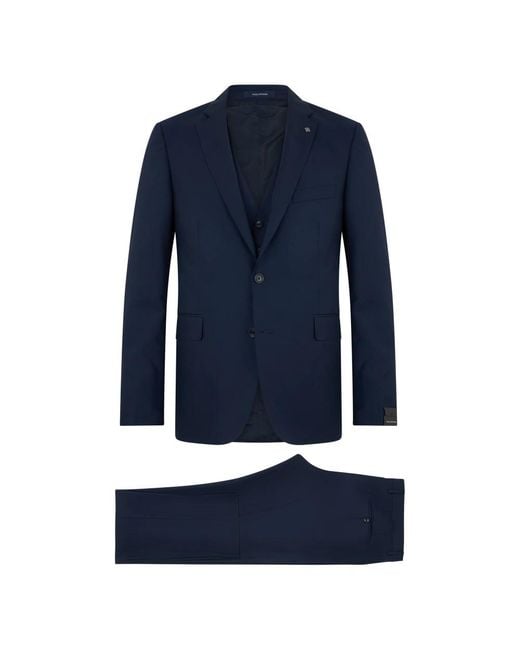 Tagliatore Blue Single Breasted Suits for men