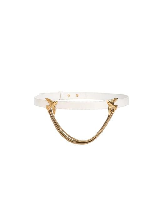 Pinko Metallic Belts
