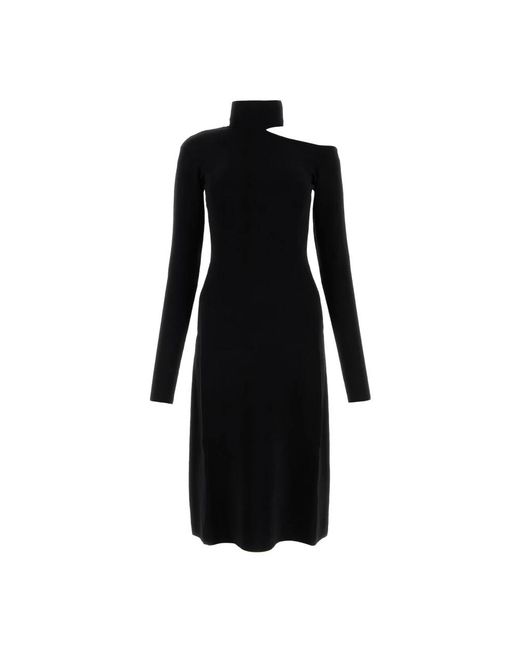 Ferragamo Black Knitted Dresses