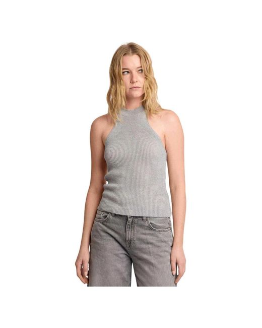 Kocca Top Met Halternek in het Gray