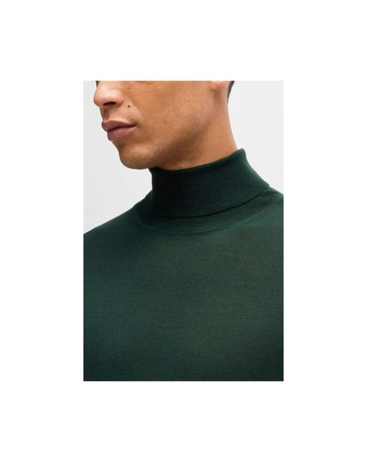 HUGO Truien & Vesten ,Groen ,Musso-P Turtleneck in het Green voor heren