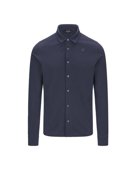 K-Way Blue Casual Shirts for men