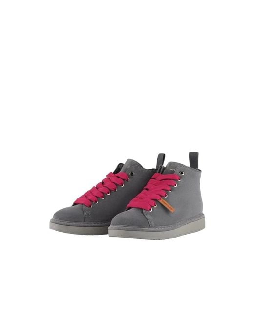 Pànchic Schoenen ,Grijs ,Leer Grijze Sneakers in het Gray