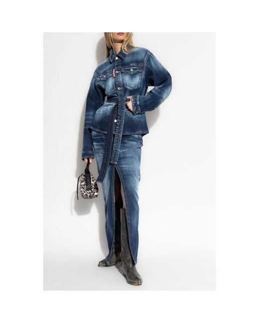 DSquared² Blue Denim Skirts