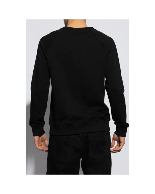 Balmain Sweatshirt mit logodruck in Black für Herren