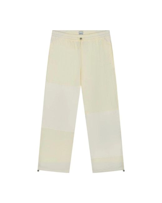 Arte' Broeken ,Polyester Squared Track Pants in het Natural voor heren