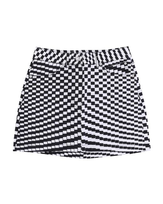 Obey Zwart Multi Mini Rok Met Zakken in het Black