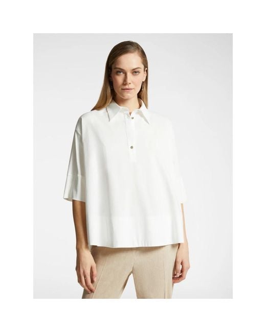 Elena Miro White Polo Shirts