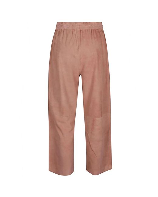 Via Masini 80 Pink Cropped Trousers