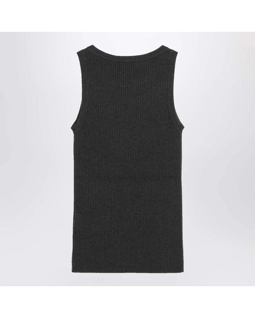 Max Mara Black Sleeveless Tops