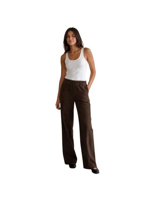 Stouls Brown Wide Trousers