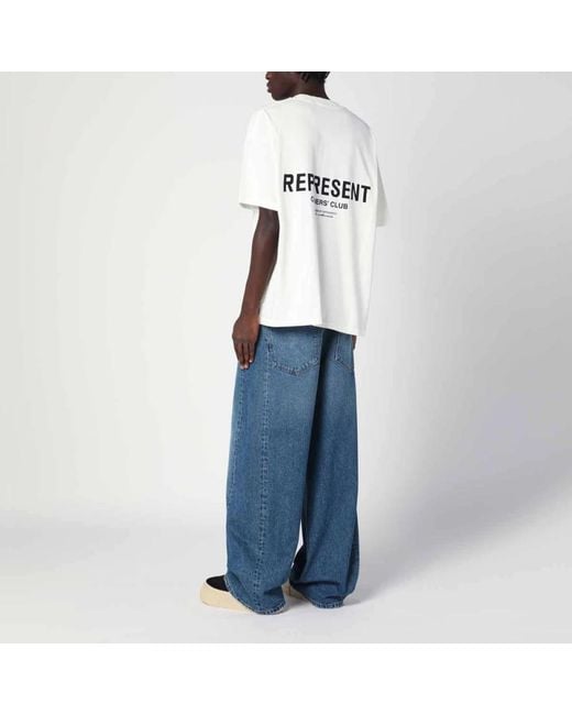 Represent White T-Shirts for men
