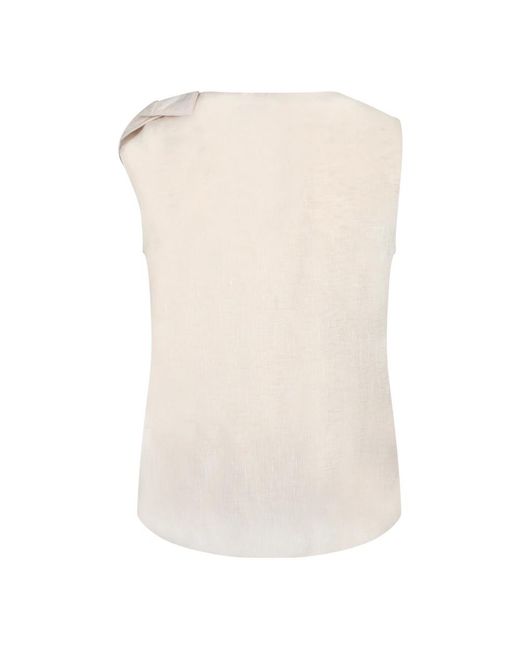 Fabiana Filippi Natural Sleeveless Tops
