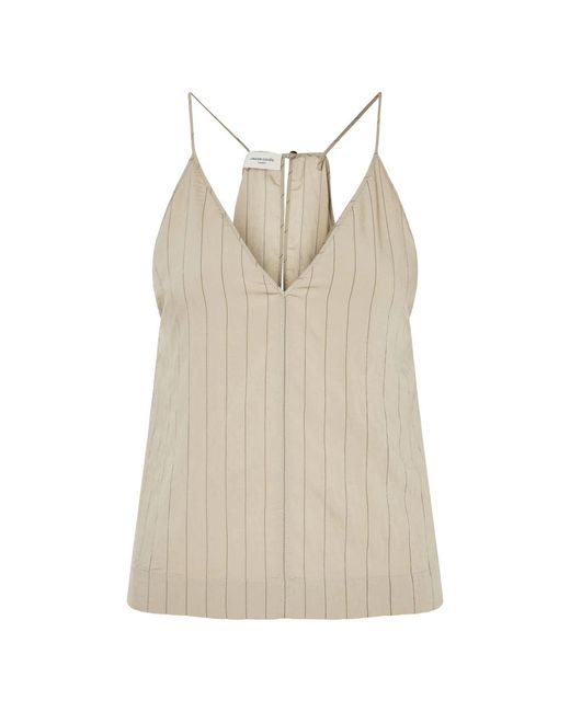 Jacob Cohen Natural Sleeveless Tops
