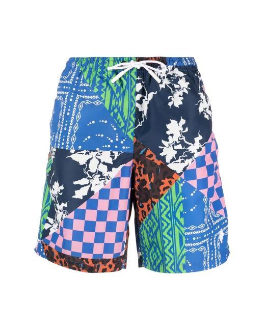 Marcelo Burlon Blue Beachwear for men