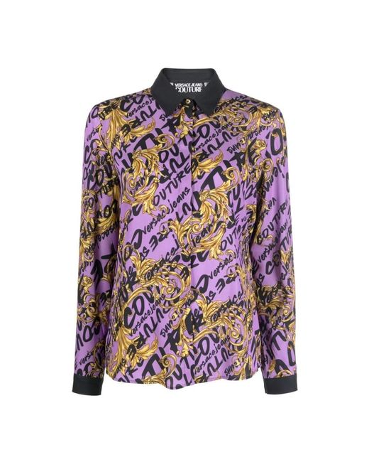 Versace Jeans Couture Purple Shirts