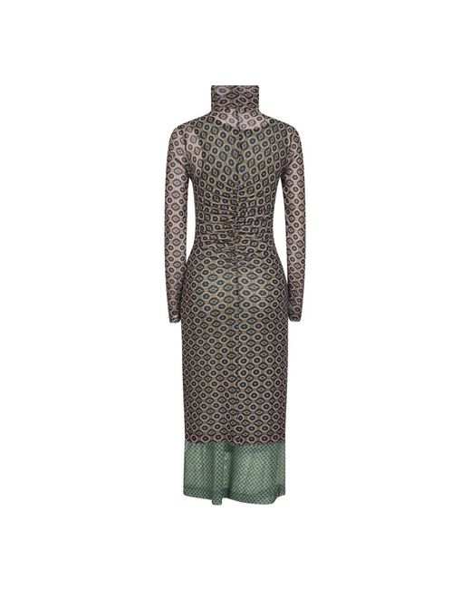 Dries Van Noten Gray Maxi Dresses