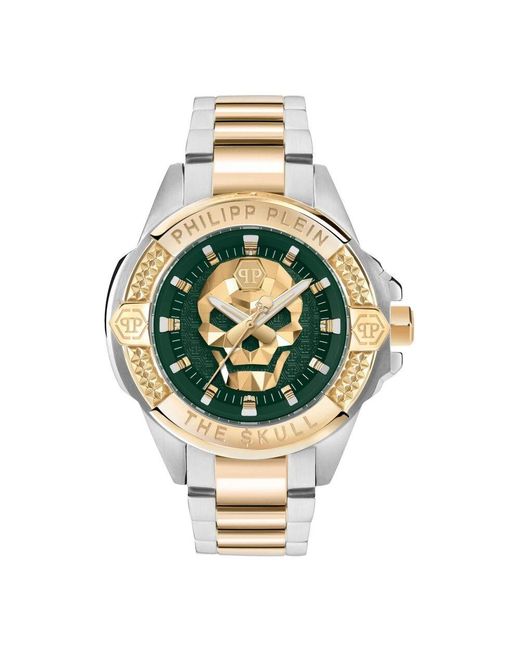Philipp Plein Herrenuhr The $Kull in Metallic für Herren