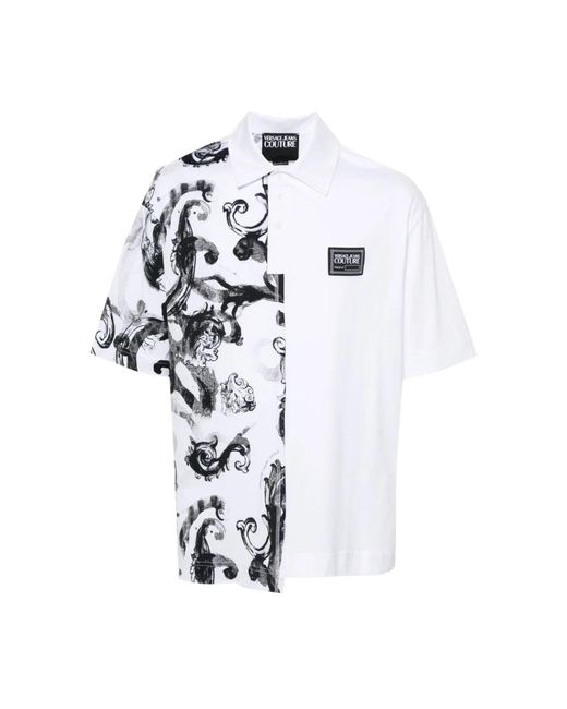 Versace White Short Sleeve Shirts for men