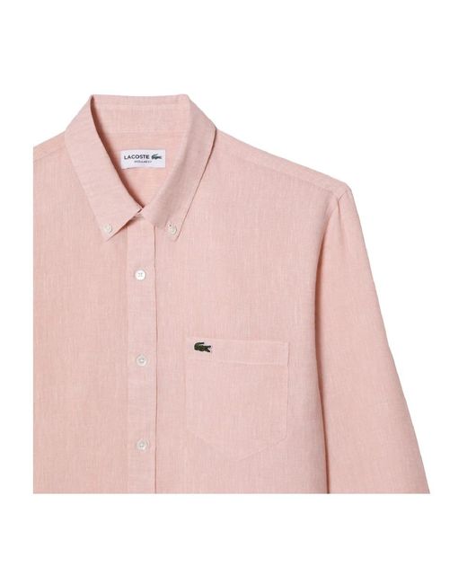 Lacoste Pink Casual Shirts for men