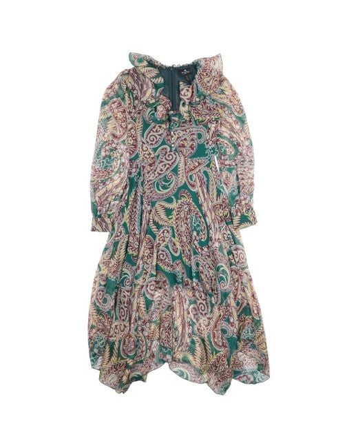 Etro Gray Maxi Dresses