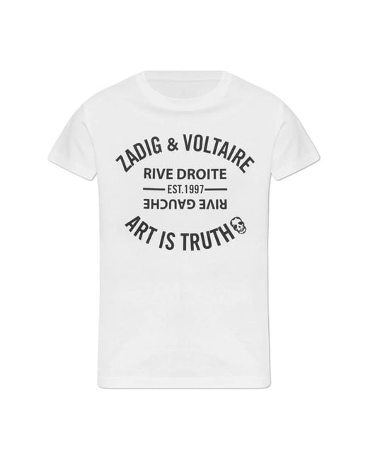 Zadig & Voltaire Walk T-Shirt in het White