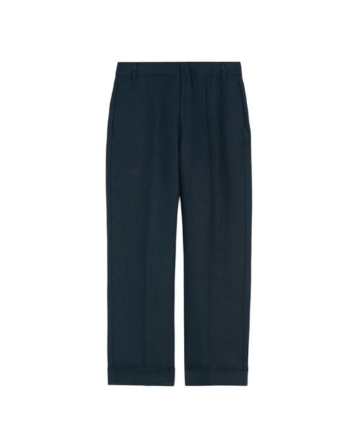 Wide Trousers Max Mara de color Blue