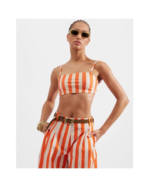 Sleeveless Tops LaDoubleJ en coloris Orange