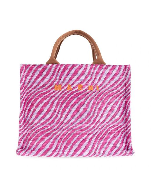 Marni Purple Tote Bags