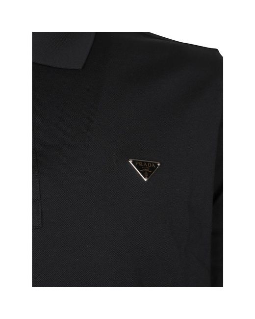 Polo Shirts Prada de hombre de color Black