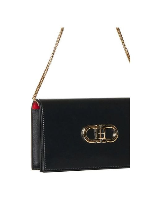Ferragamo Black Shoulder Bags