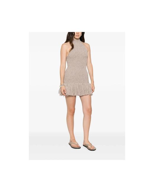 ELY ELY Natural Knitted Dresses