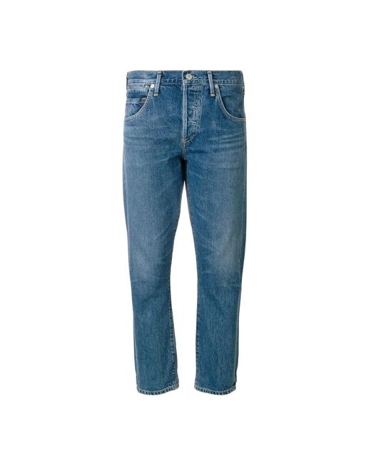 Jeans slim-fit sofisticados en corte cropped azul Citizens of Humanity de color Blue