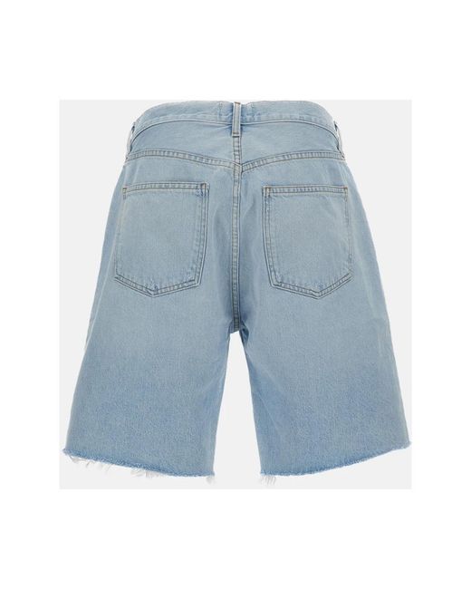 Agolde Blue Denim Shorts for men