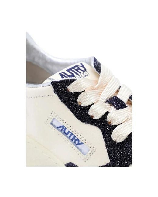 Autry Blue Medialist Low Sneakers