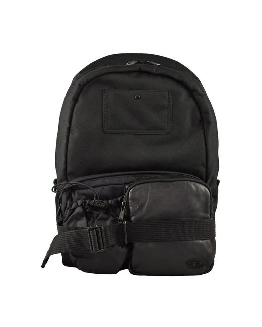 Zaino nero con sacchetto antipolvere firmato di DIESEL in Black da Uomo