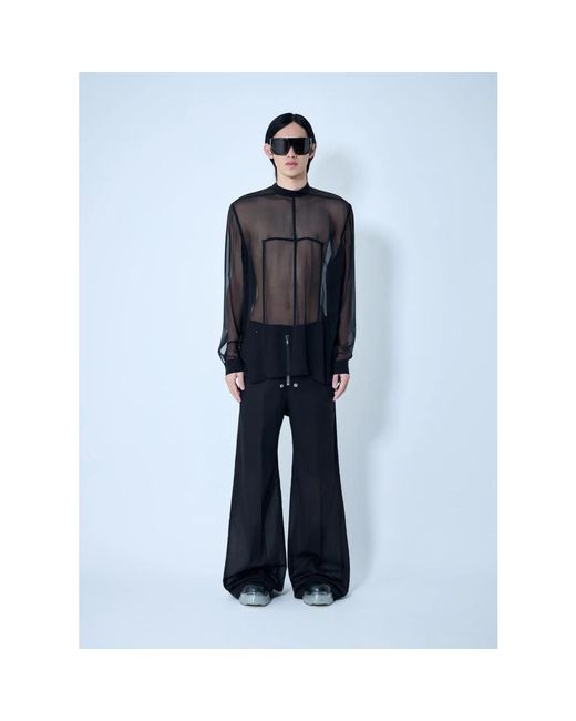 Rick Owens Blue Long Sleeve T-Shirts for men