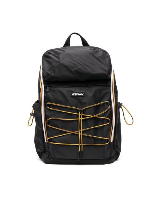 K-Way Black Backpacks for men
