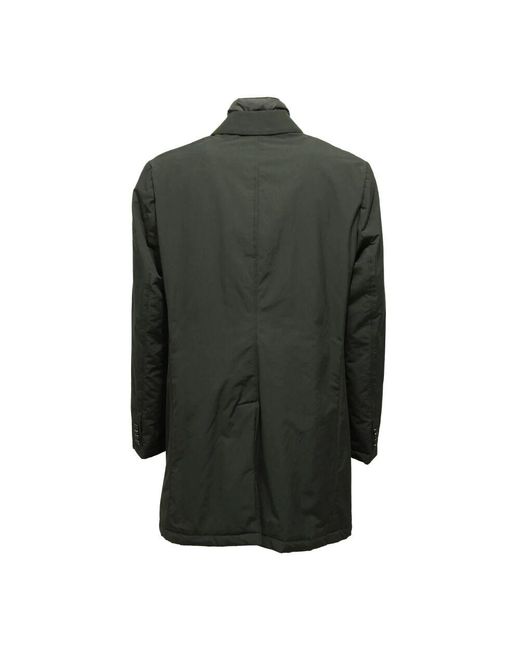 Trussardi Grüne Trenchjacke Mit Abnehmbarem Kragen in Green für Herren