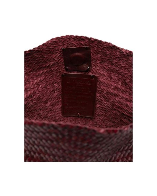 Dragon Diffusion Red Rote Geflochtene Leder Schultertasche