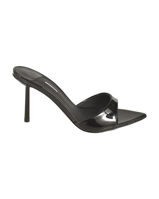 Le Silla Black Heeled Mules