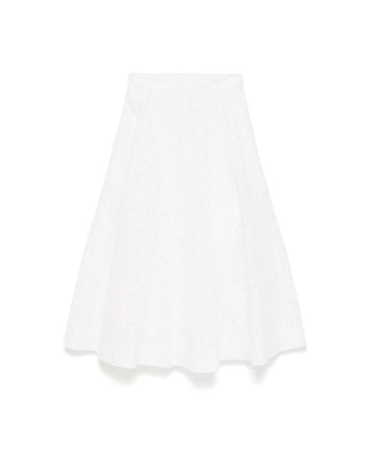 Zimmermann White Midi Skirts